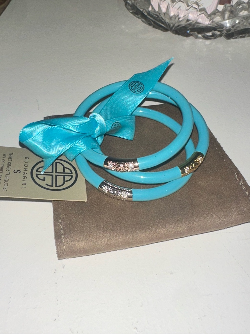 Budhagirl Turquoise Bangles - Picture 1 of 2